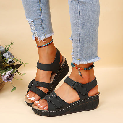 Velcro Wedge Sandals