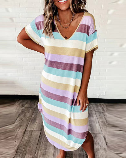 Striped T-shirt Dress