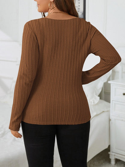 Waffle Long Sleeved Top