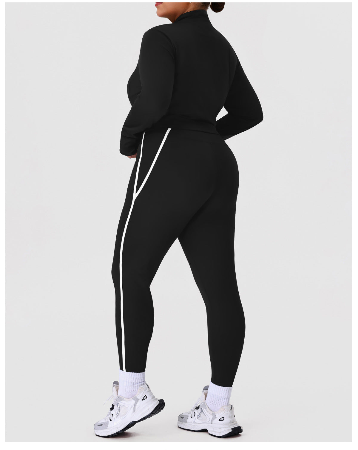 Stand Collar Coat & Pants Two Piece Sets