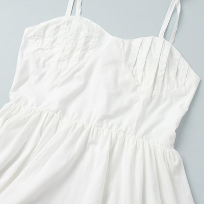Cotton Sling Balloon Dress