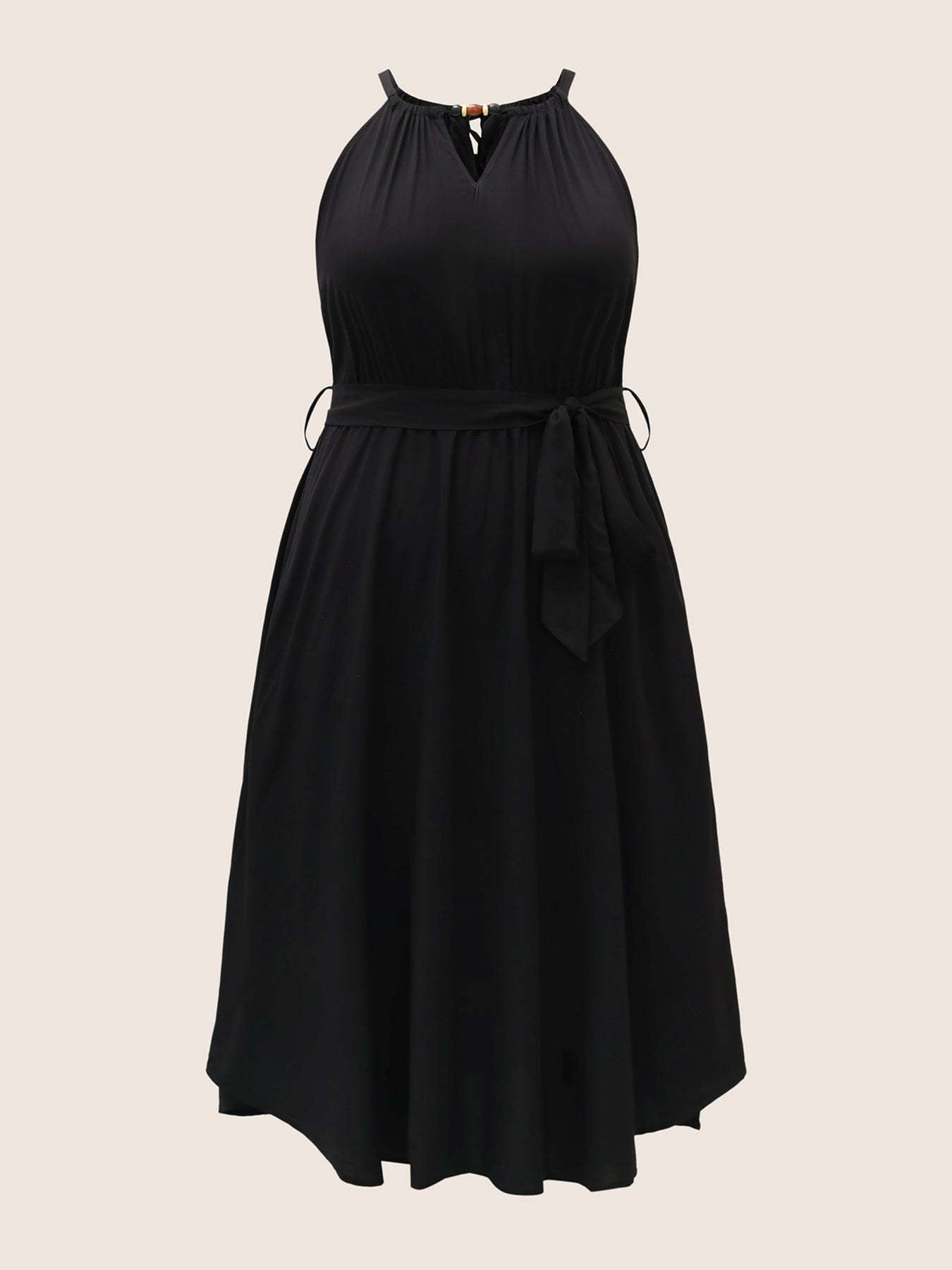 Black Sleeveless Sling Dress
