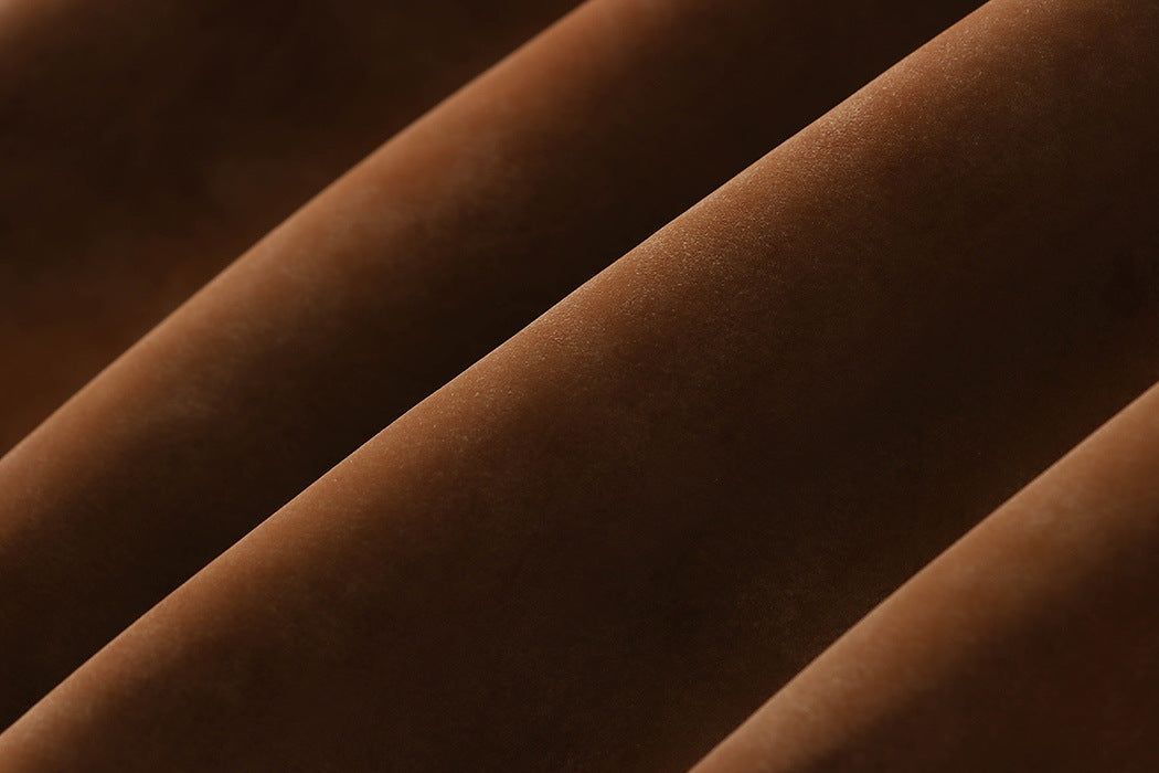 Faux Suede Large Pocket A-line Skirt