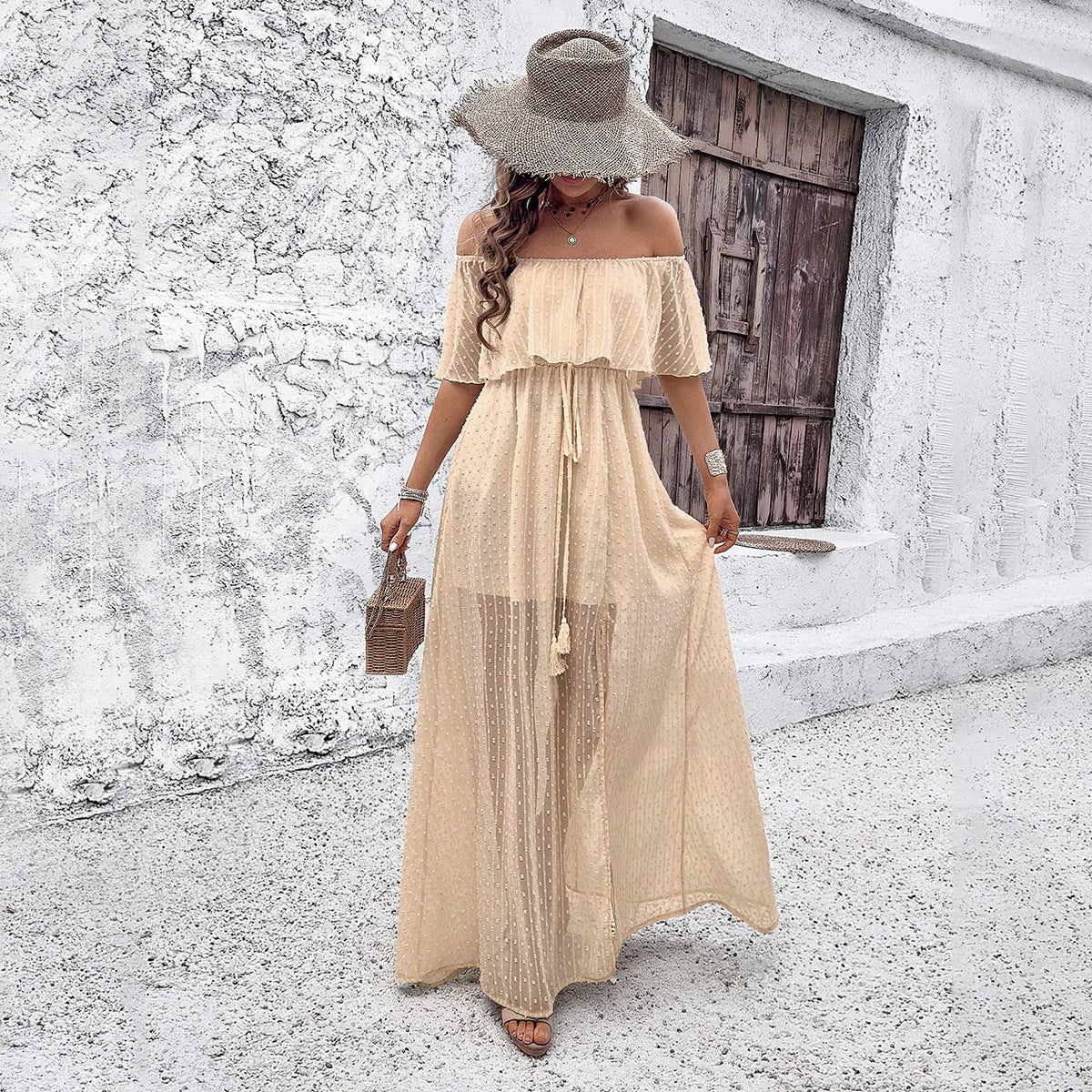 Tiana Apricot Dress