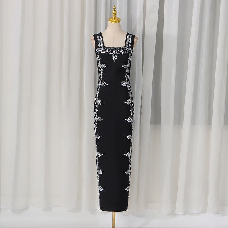 Black Geometric Pattern Dress