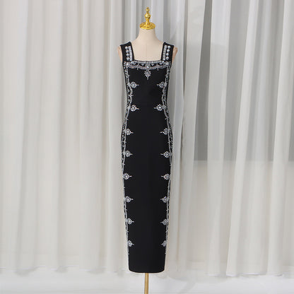 Black Geometric Pattern Dress