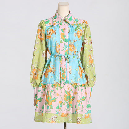 Mini Bohemian Print Dress