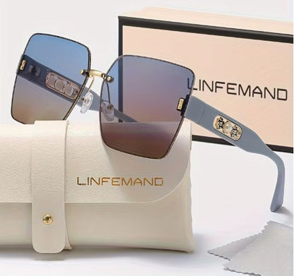 Square Frameless Sunglasses