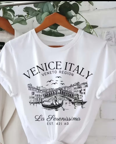White Venice T-shirt, size: XXL