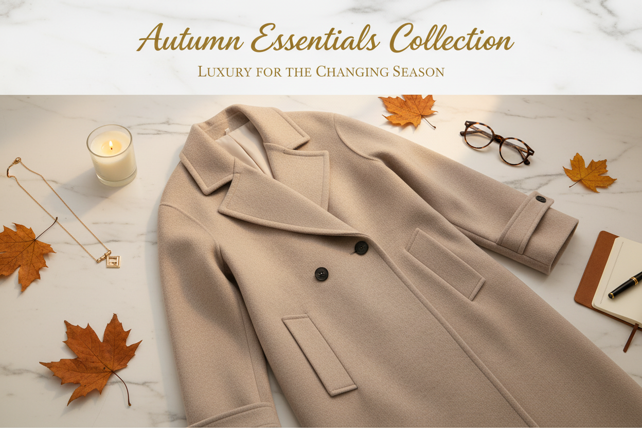 Autumn Essentials Flat Lay Banner