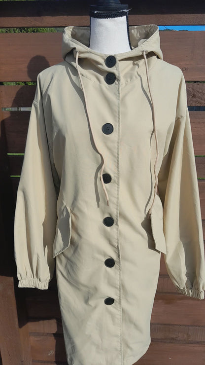 Khaki Button down Jacket, size XL-XXL