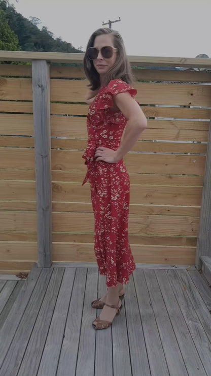 Burgundy Wrap Dress