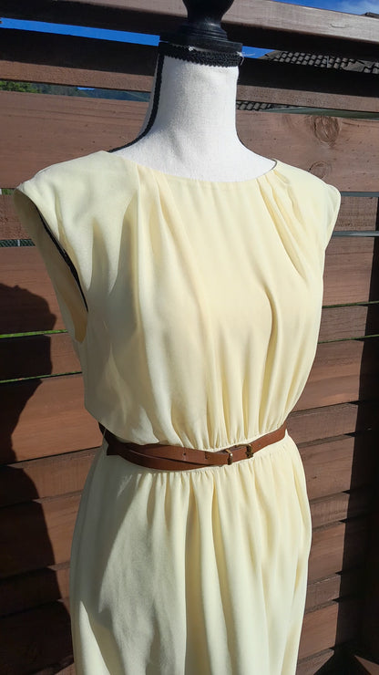 Butter Yellow Dress, size 12
