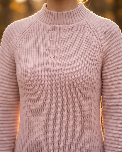 Turtleneck Raglan Sleeve Sweater Dress