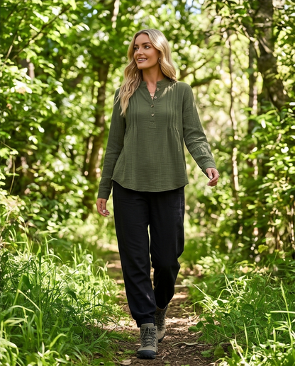 Olive Pullover Top