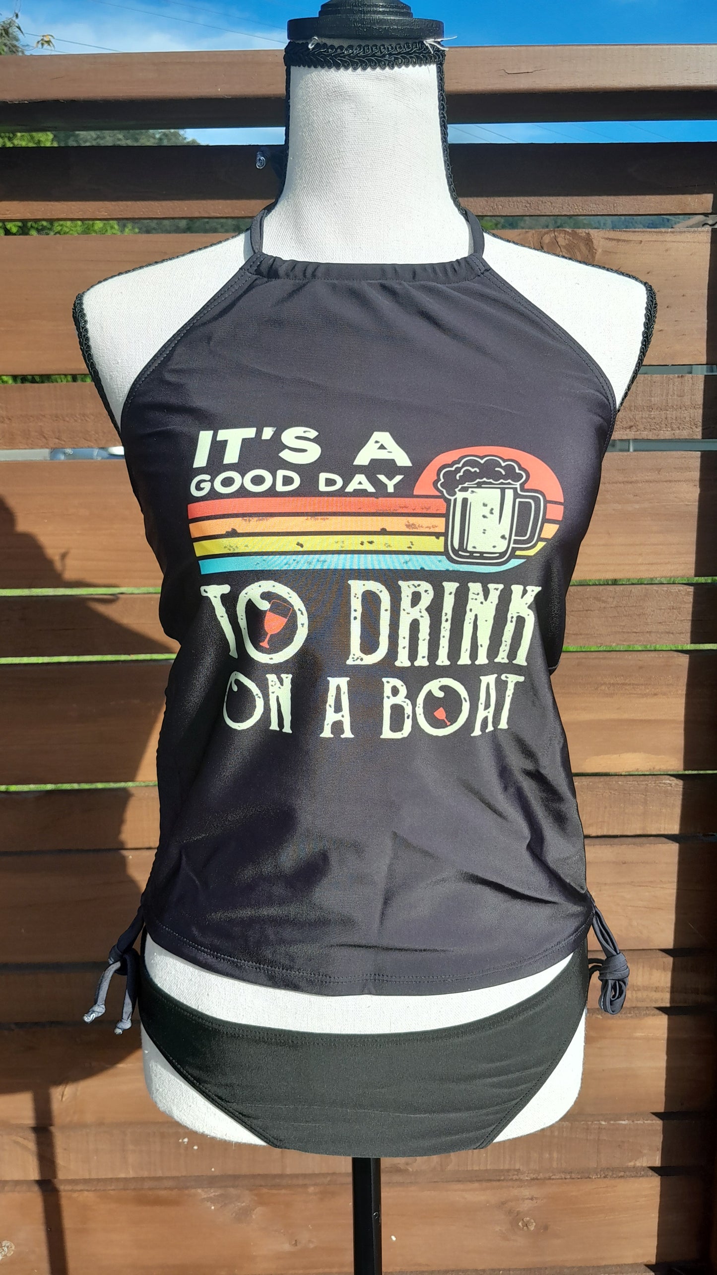Black Halter Tankini, size XS-S