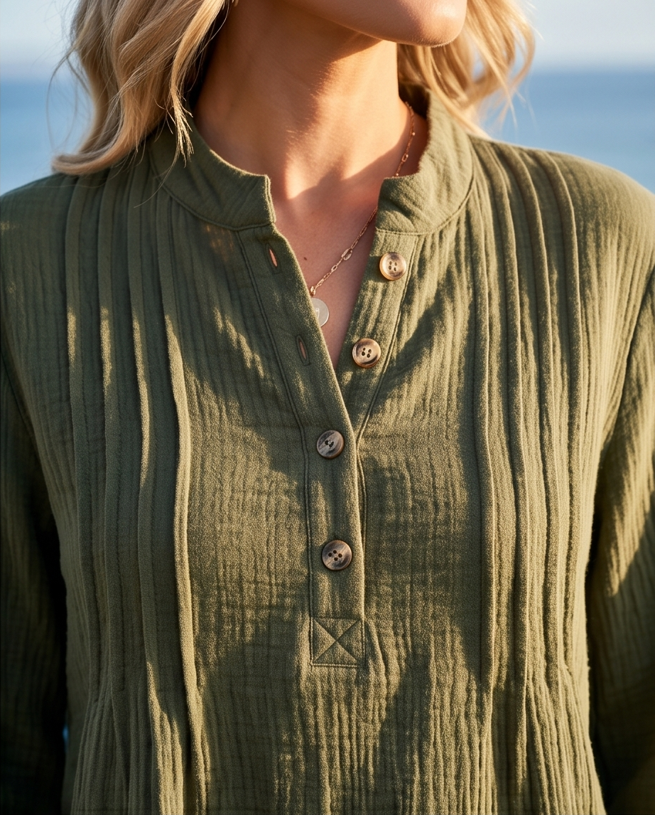 Olive Pullover Top