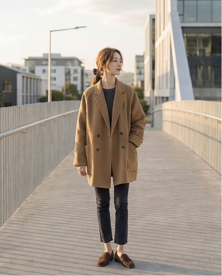 Loose Woolen Coat