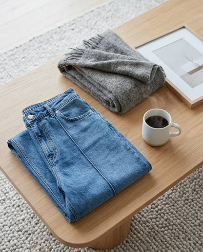 Bright Line Wide Leg Jeans