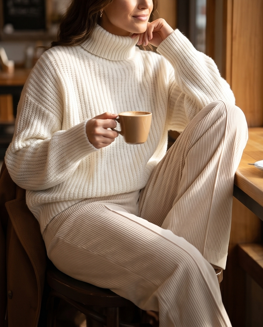 Corduroy Wide Leg Pants