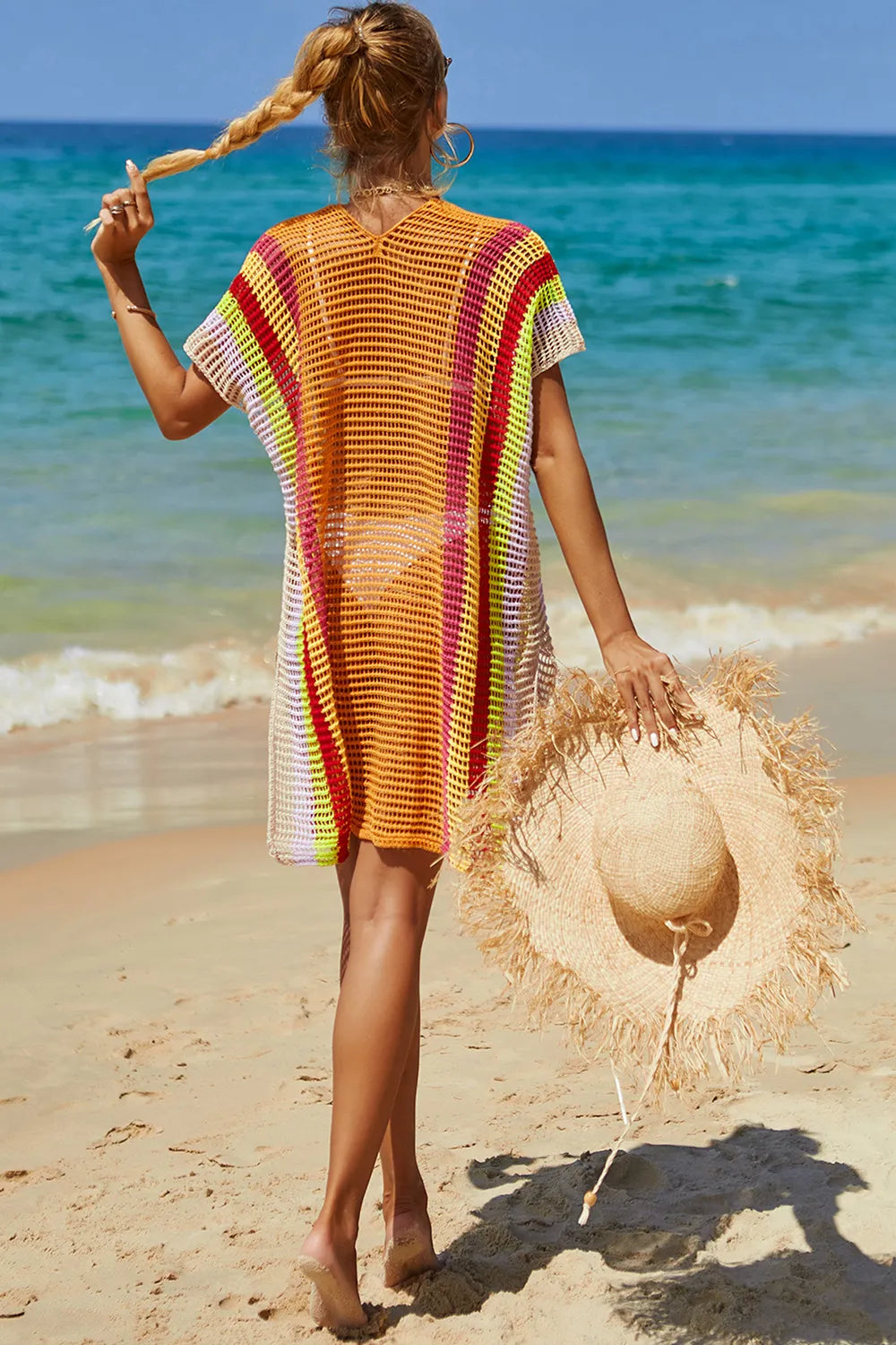 Bella Striped Beach Cover-up