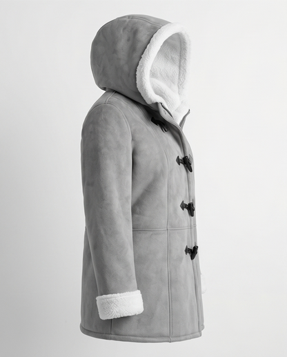 Cozy Sherpa Lined Hood Toggle Coat