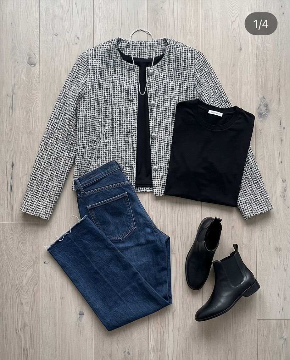 Texture Short Blazer