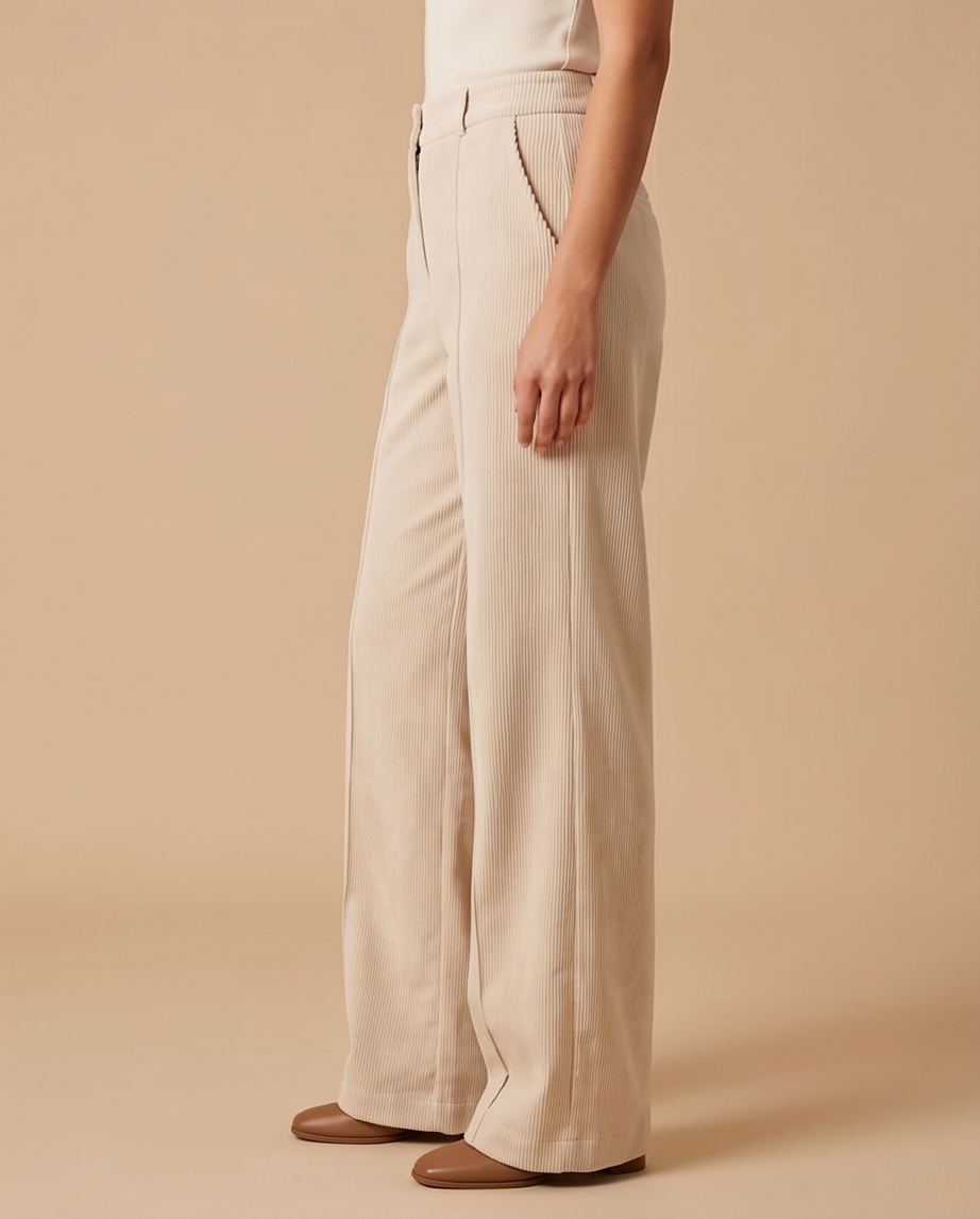 Corduroy Wide Leg Pants
