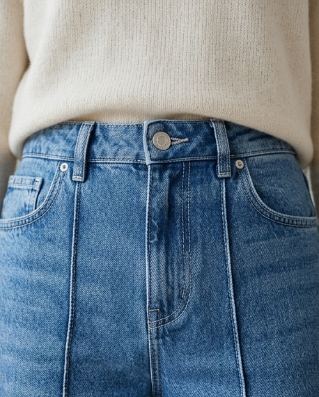 Bright Line Wide Leg Jeans