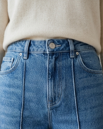 Bright Line Wide Leg Jeans