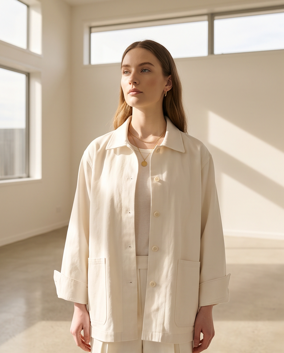 Twill Cotton Long Sleeve Shirt