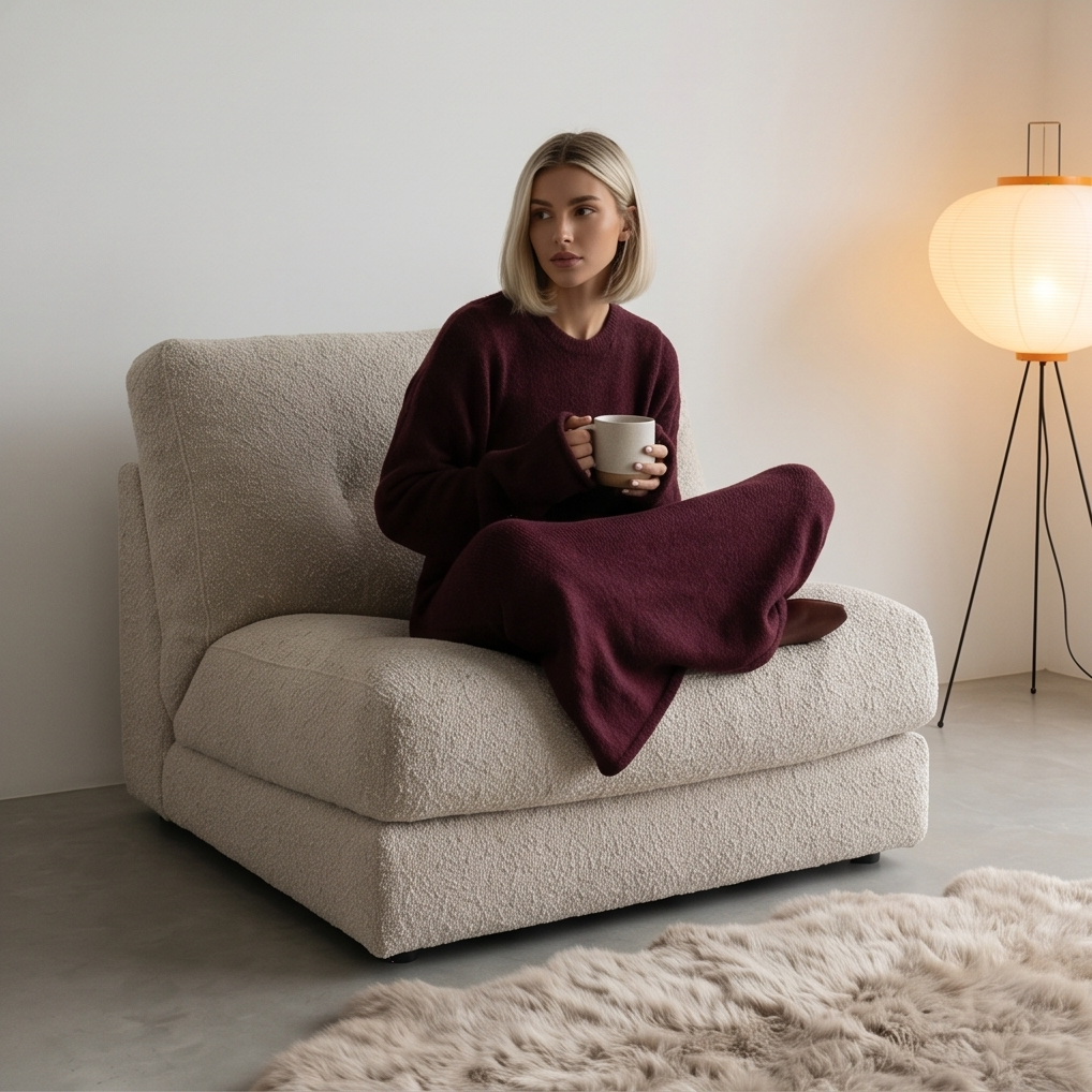 Knitted Cardigan & Dress Two-Piece Set