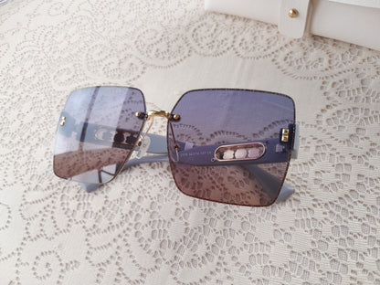 Square Frameless Sunglasses