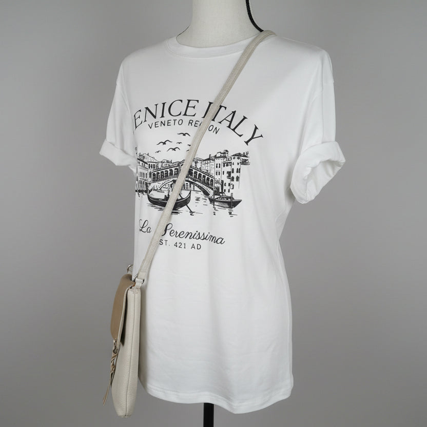 White Venice T-shirt, size: XXL