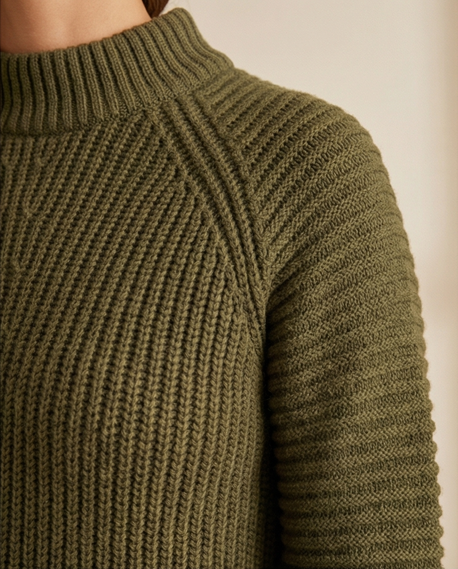 Turtleneck Raglan Sleeve Sweater Dress