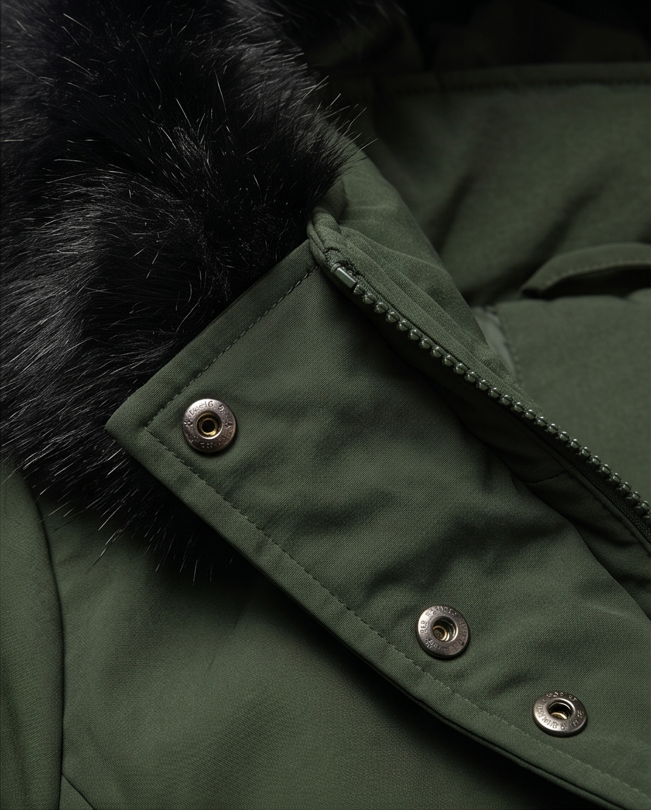 Fur Hooded Warm Winter Parka size S-3XL