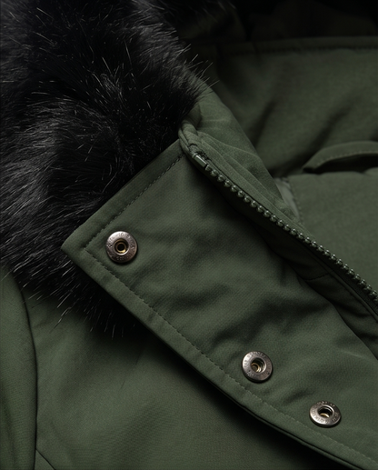 Fur Hooded Warm Winter Parka size S-3XL