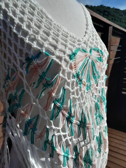 Crochet Fringe Beach Cover Up