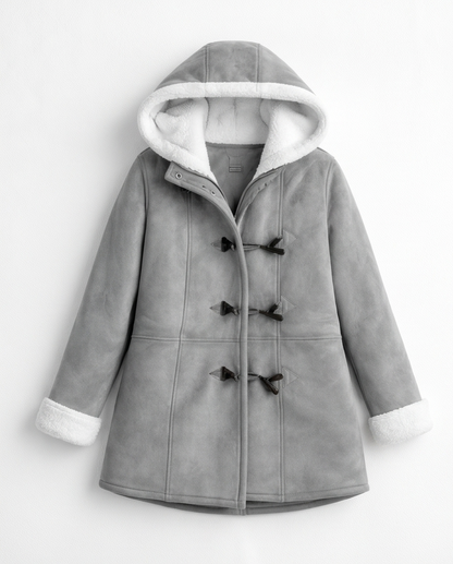 Cozy Sherpa Lined Hood Toggle Coat