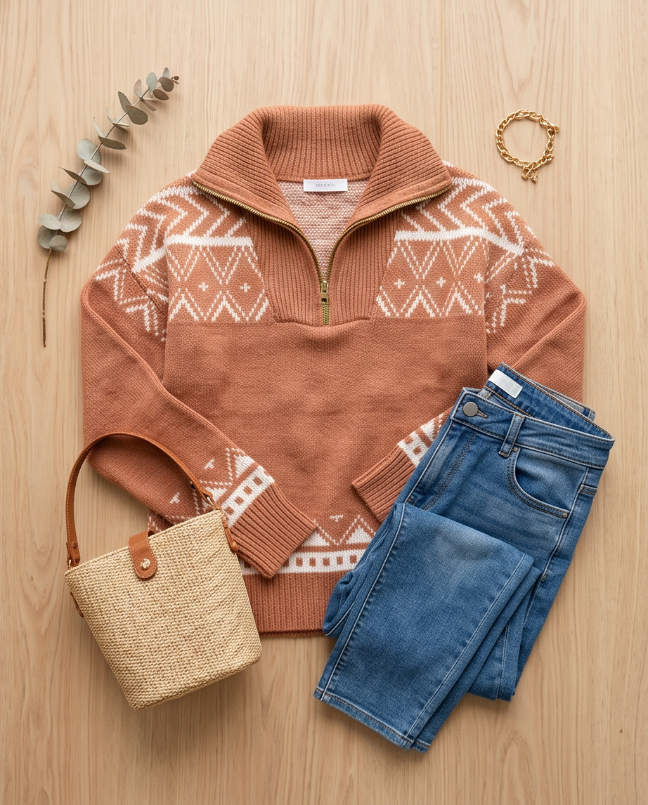 Abstract Pattern Sweater