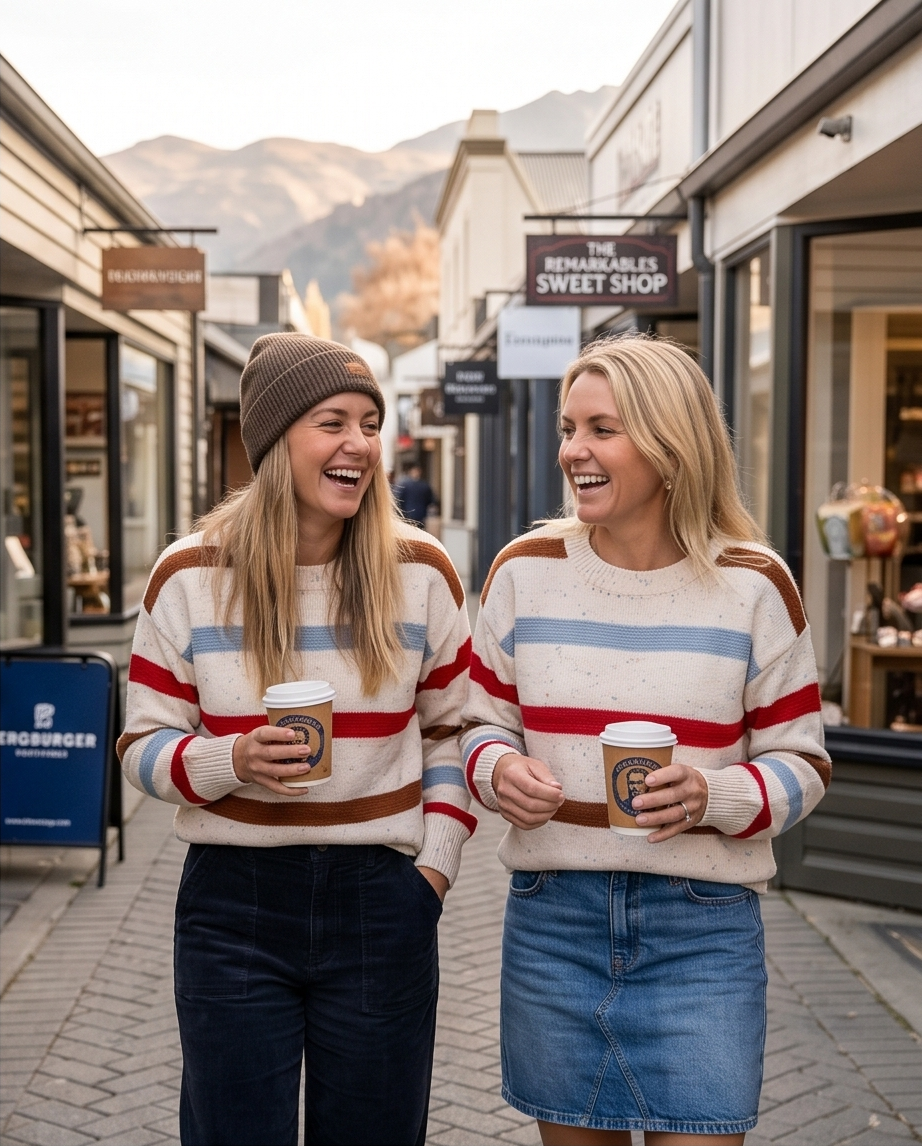 Striped Crew Neck Long Sleeve Sweater
