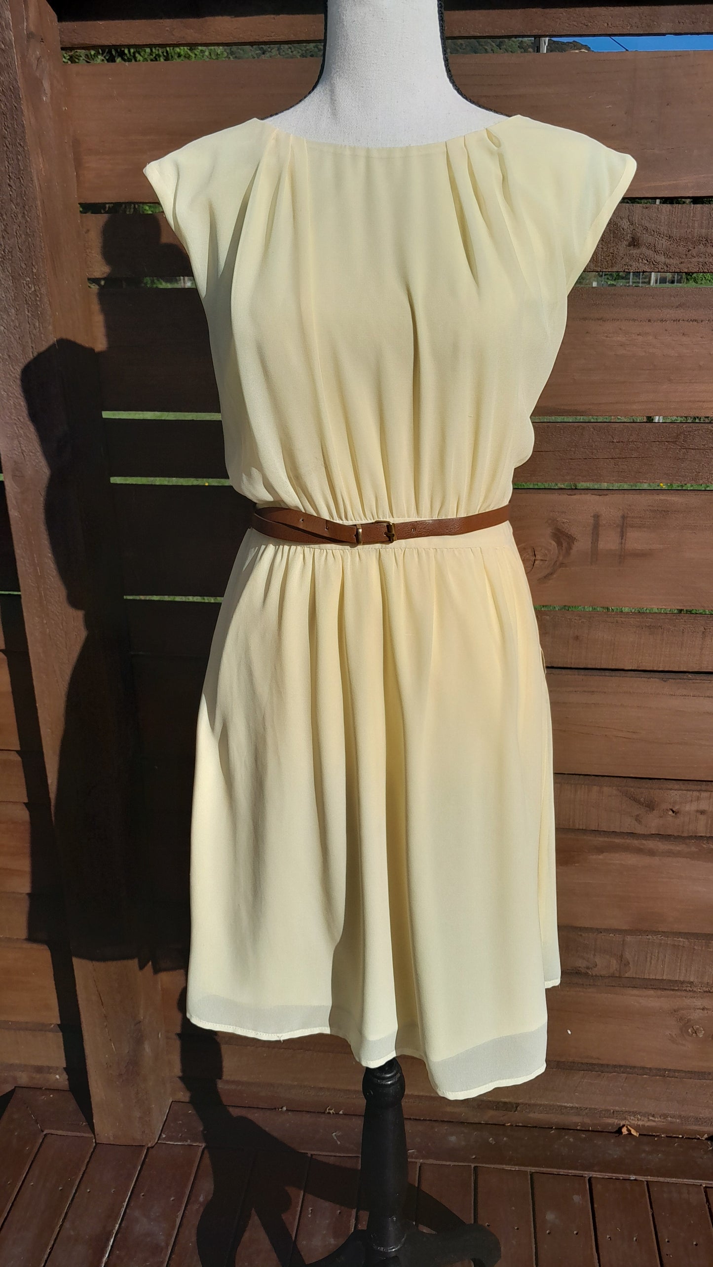Butter Yellow Dress, size 12