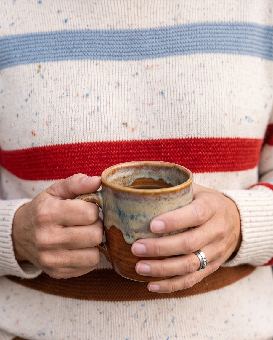 Striped Crew Neck Long Sleeve Sweater