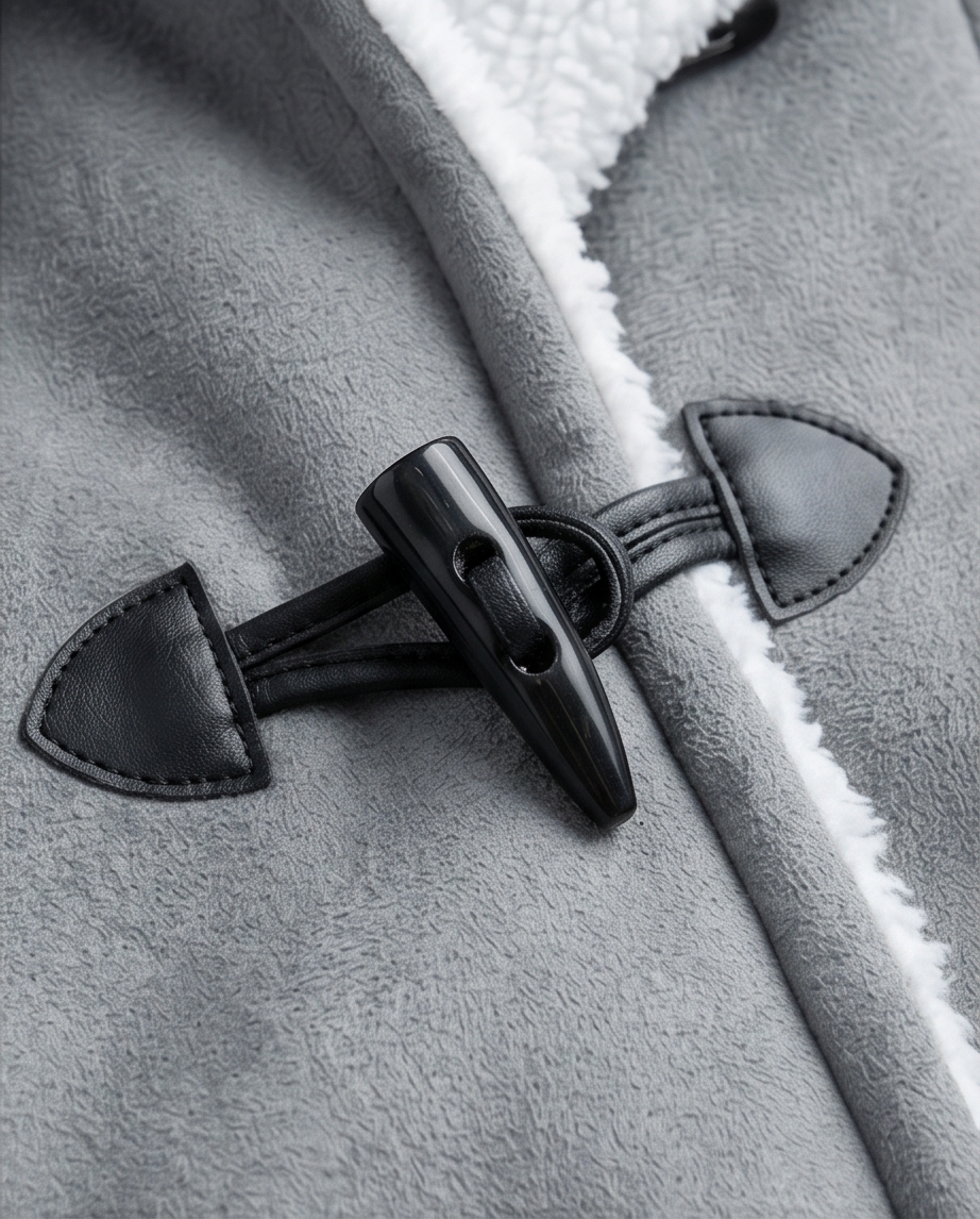 Cozy Sherpa Lined Hood Toggle Coat