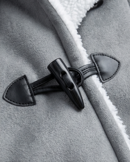 Cozy Sherpa Lined Hood Toggle Coat