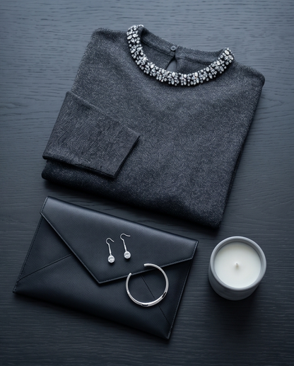 Diamond Collar Sweater top
