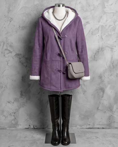 Cozy Sherpa Lined Hood Toggle Coat