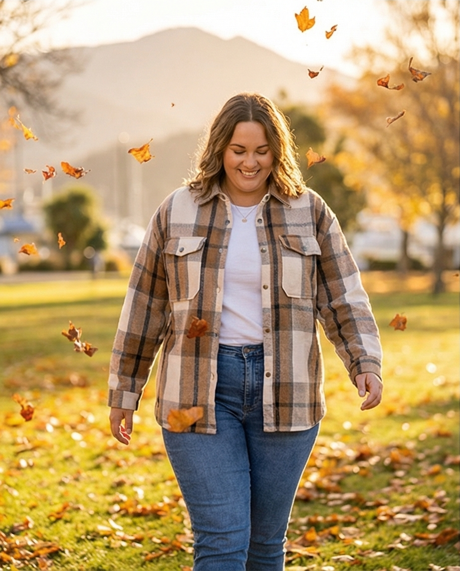 Casual Plaid Button-Down Shirt