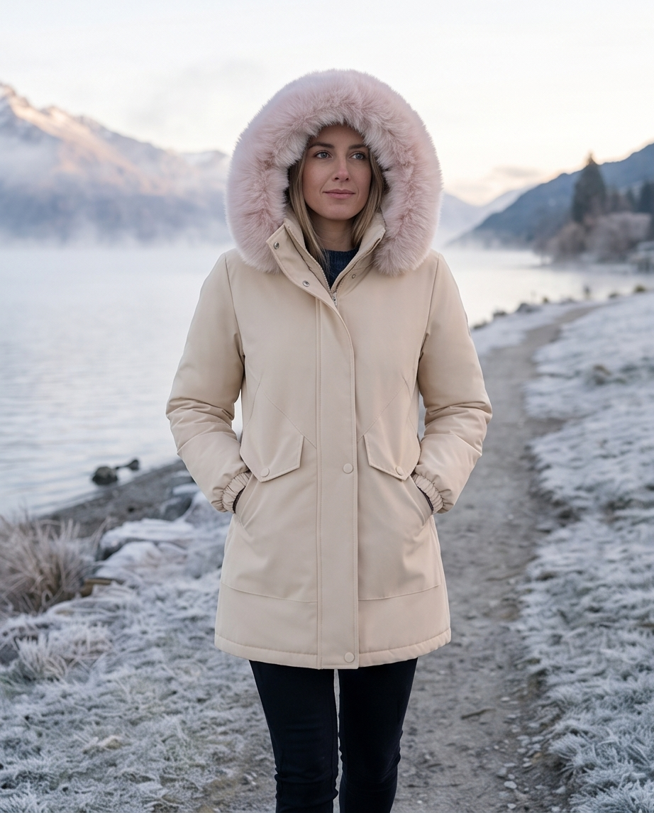 Fur Hooded Warm Winter Parka size S-3XL