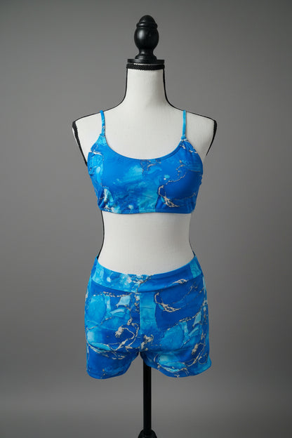 Tie Dyed Split Printed Bikini